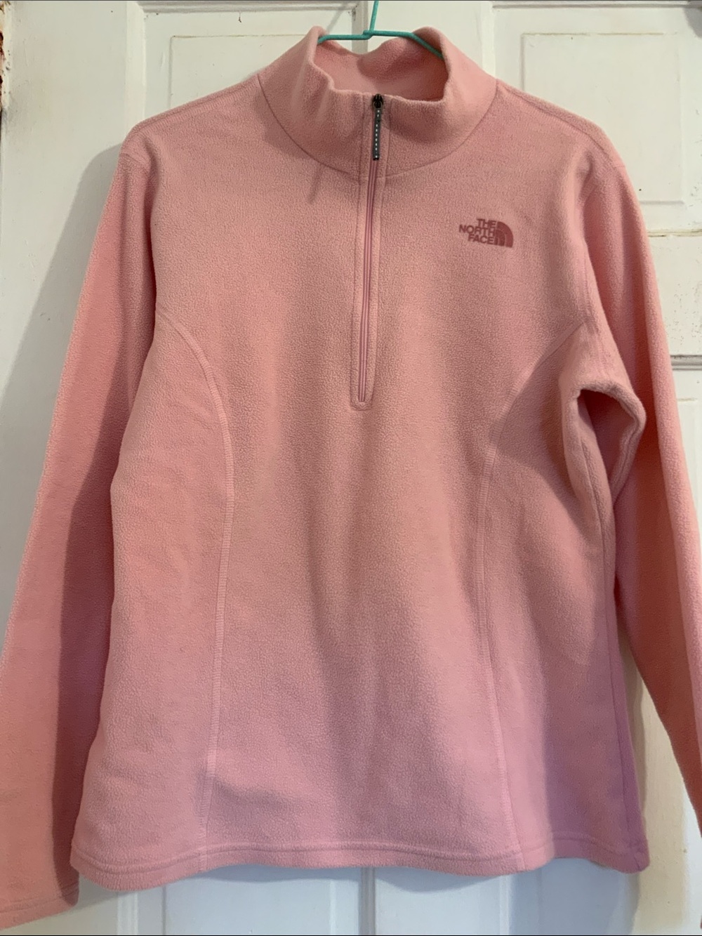 The North Face Light girls Pink Half-Zip Fleece Pullover in size xl